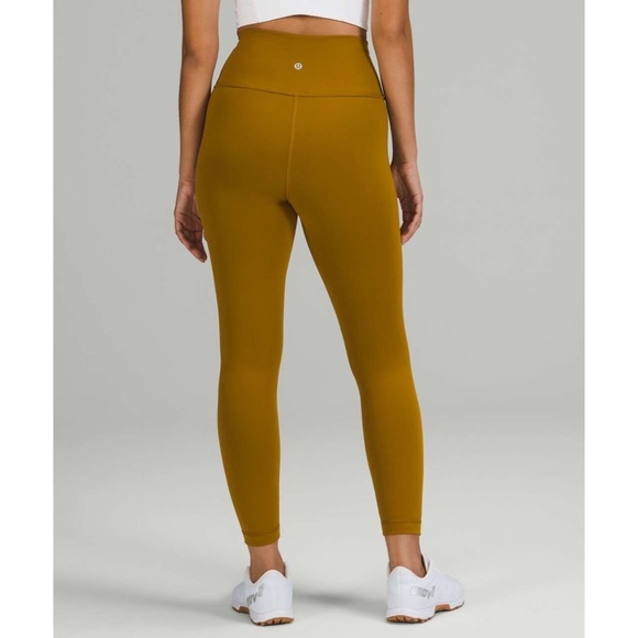 Lululemon - Gold Wunder Train High Rise Tight 25” - Picture 1 of 5